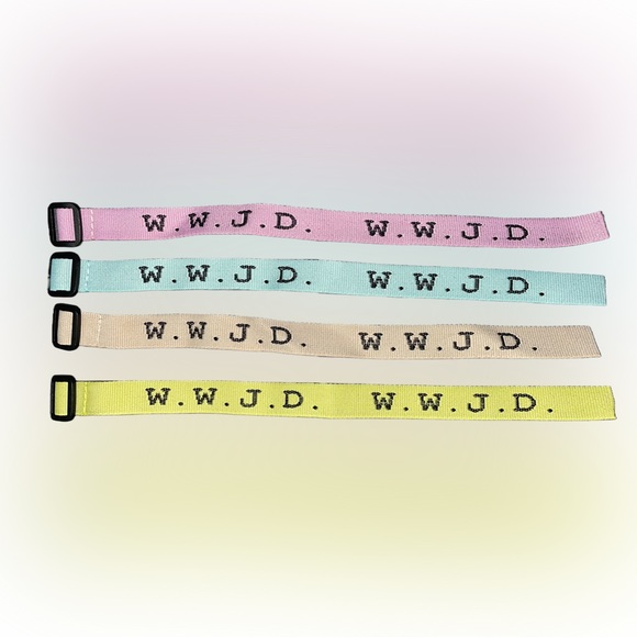 Accessories - WWJD Bracelets - 24 pk (6 of each color)